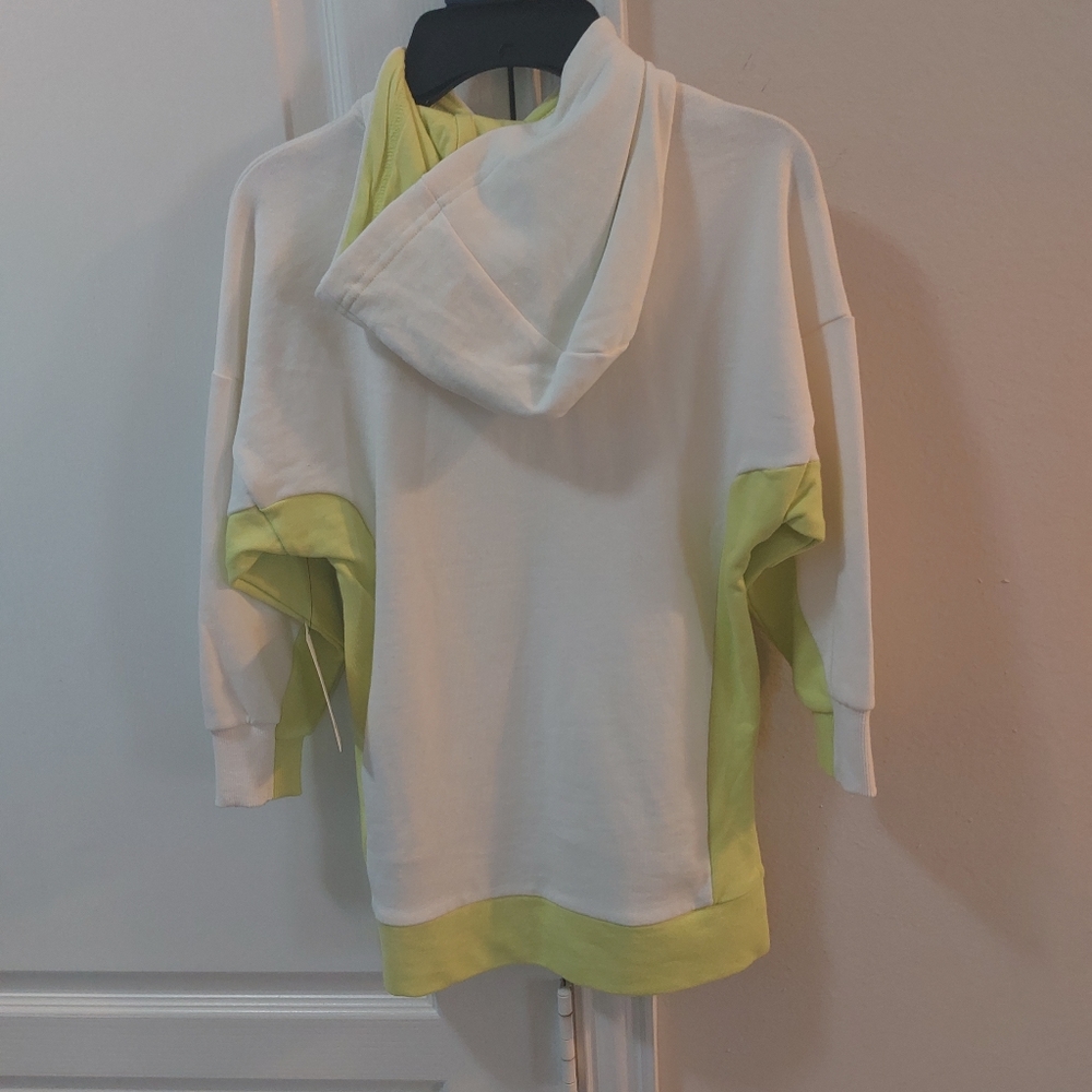 Free Assembly Girls Hoodie Dress Green and Cream Size XS 4/5 - Picture 9 of 10